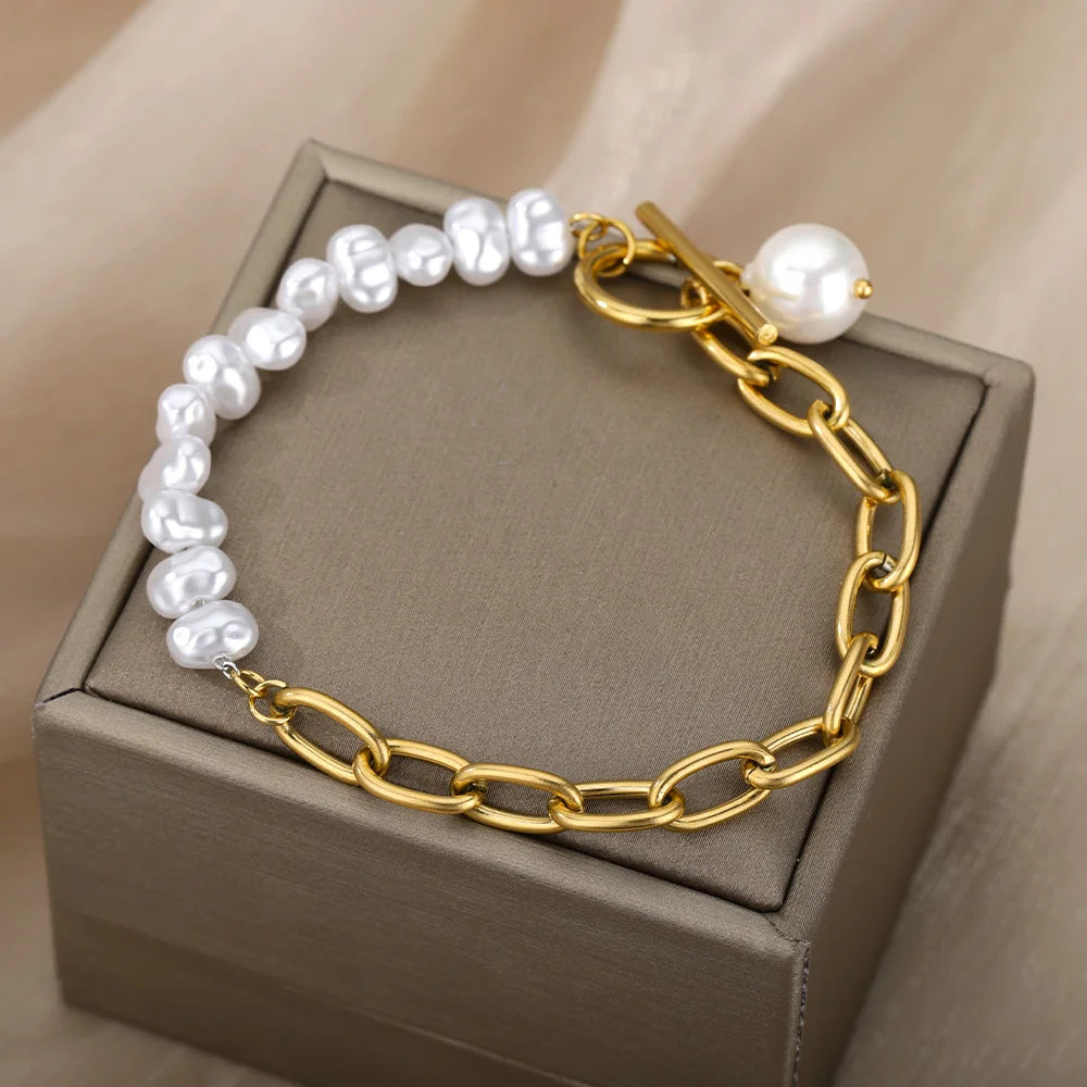 Luna Baroque Pearl Bracelet